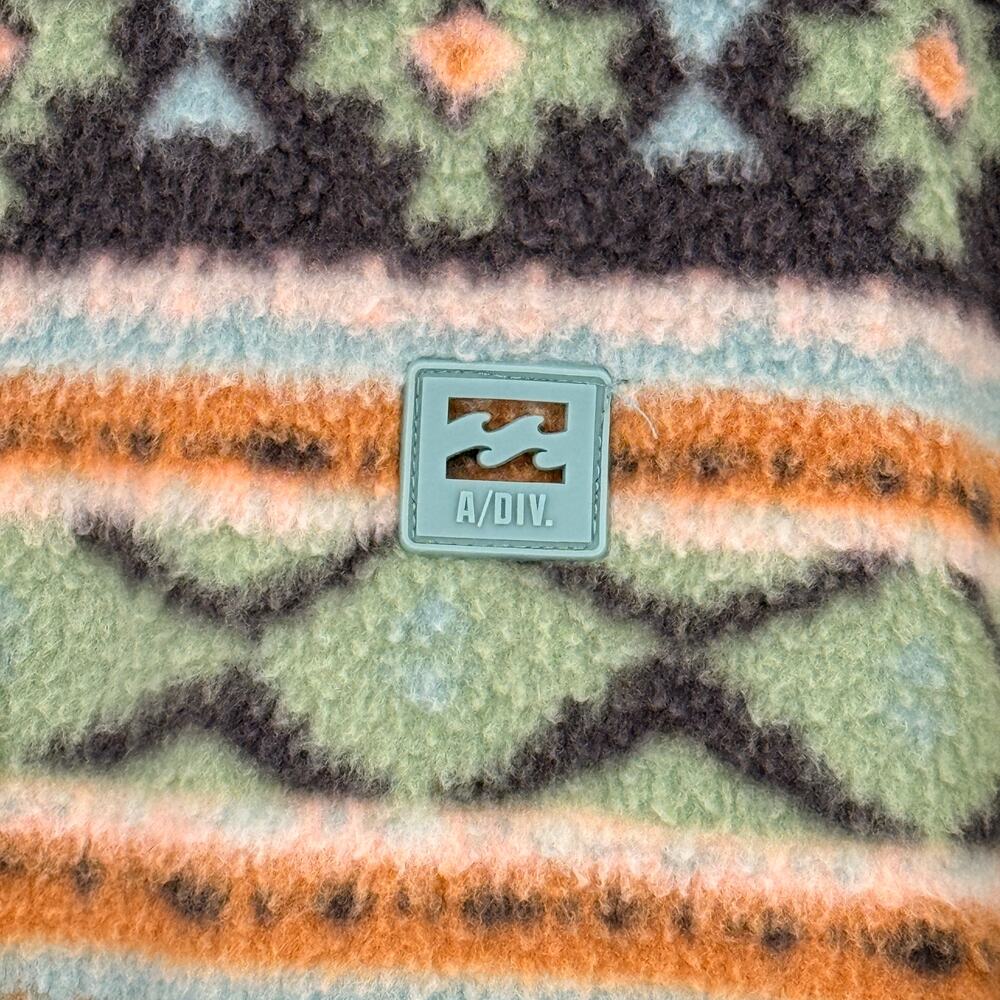 Billabong A/Div Boundary Mock 3 Half-Zip Pullover Fleece Sweatshirt Womens Sz M - Picture 2 of 8